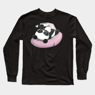 Reading Nerd Panda Long Sleeve T-Shirt